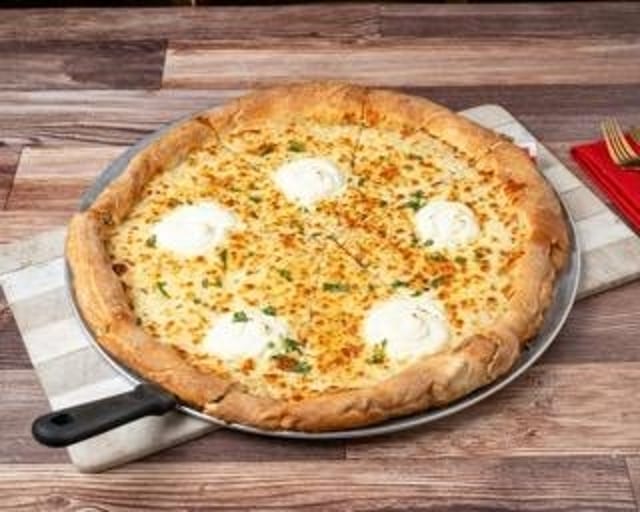 Specialty White Pizza.