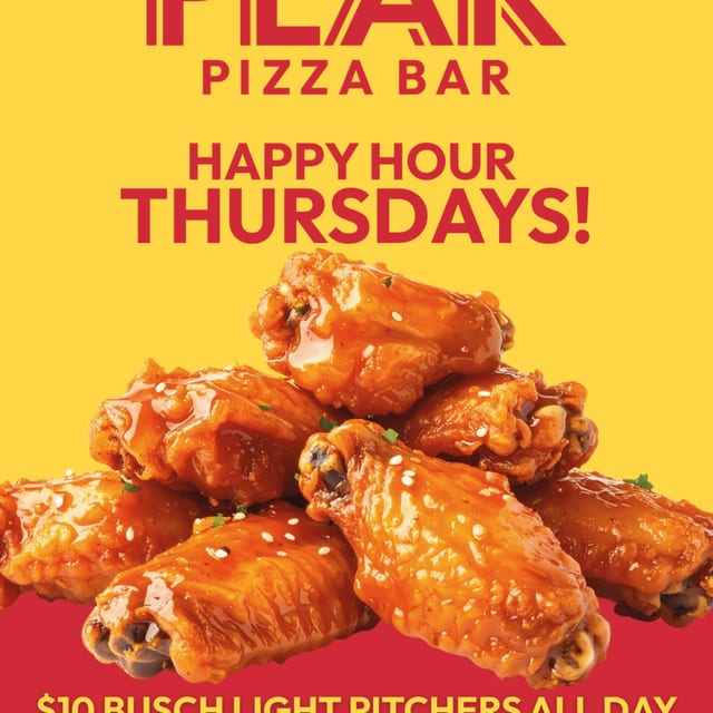 Happy Hour Thursdays with $1 Wings 3-7pm!