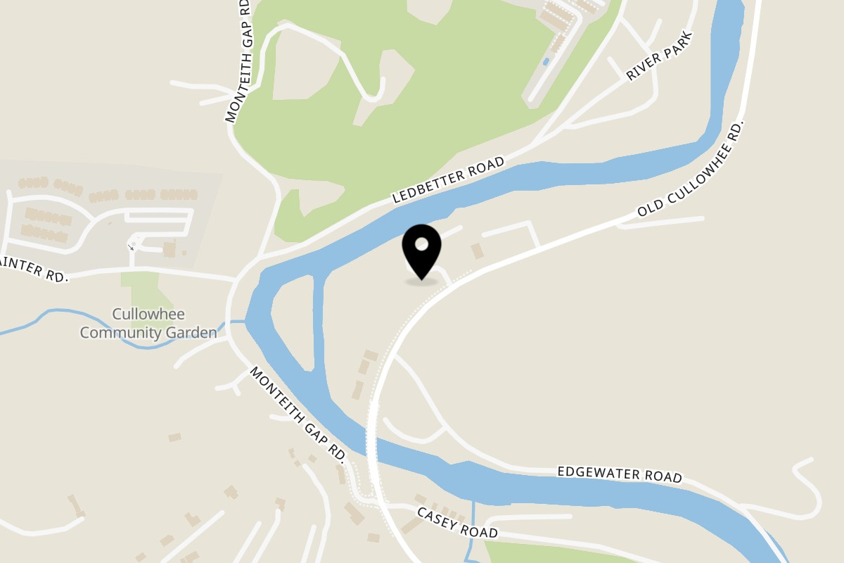 Map showing the location of Peak Pizza Bar on 2968 Old Cullowhee Rd in Cullowhee